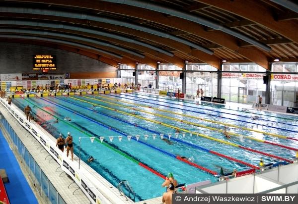 Riccione Italy, swimming pool